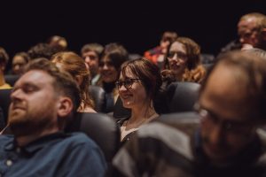 Smiling audience at Glasgow Film Theatre