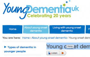 Young onset dementia facts & figures