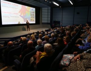 Audience of Dementia Friendly screening at Tinted lens at Chapter Arts in 2017