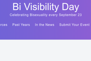 Screenshot of part of a webpage from https://bivisibilityday.com