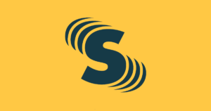 Sidecard logo - a teal letter S, with sound waves emanating, on a yellow background