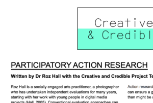 Screenshot of a clipping from Creative and Credible PDF guide: Participatory Action Research
