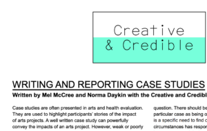 Screenshot of a clipping from Creative and Credible PDF guide: Writing and Reporting Case Studies