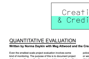 Screenshot of a clipping from Creative and Credible PDF guide: Quantitative Evaluation