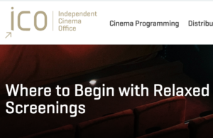 Screenshot of a clipping from a blog page on the ICO website: Where to Begin with Relaxed Screenings