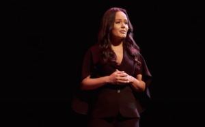 Sky Jarrett speaking on a Ted talk.