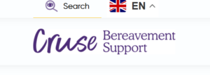 Screenshot of a clipping from the Cruse Bereavement website